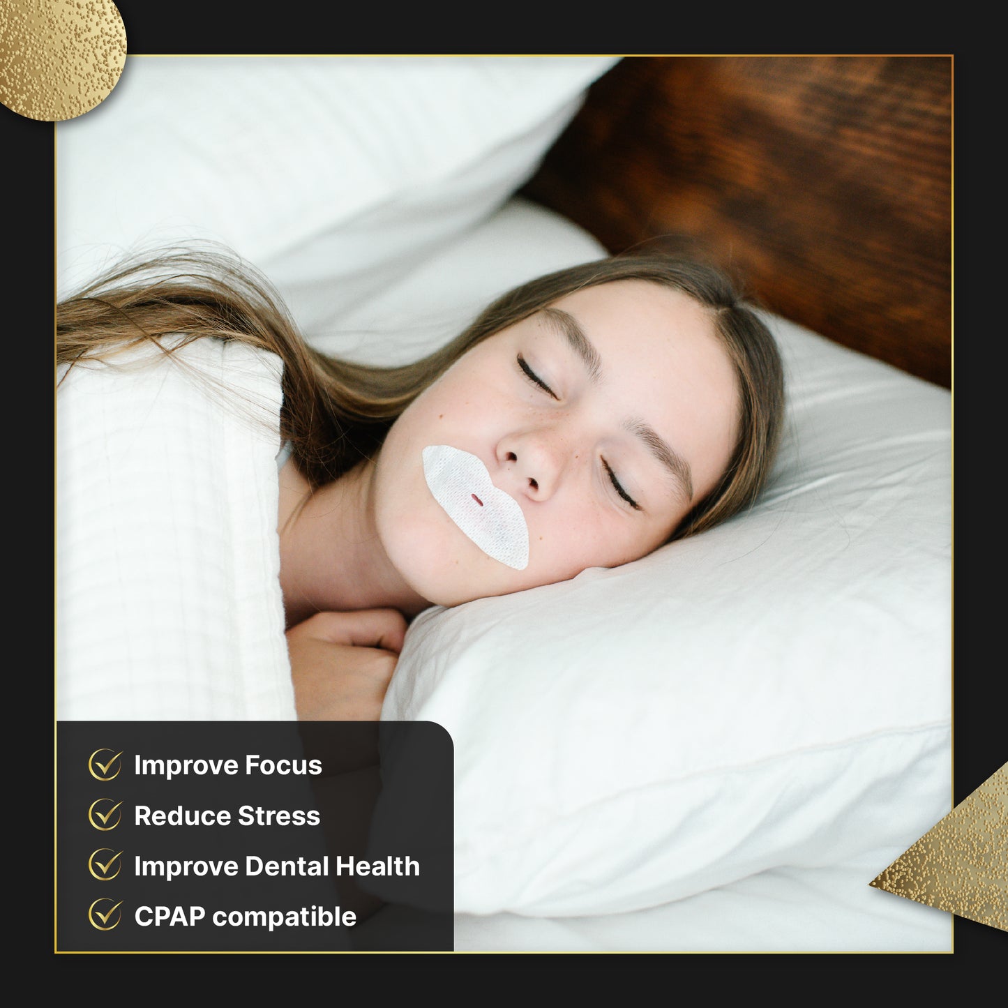 Mouth Tape for Sleeping | Made in the USA | 30 Pcs | Anti Snoring Device